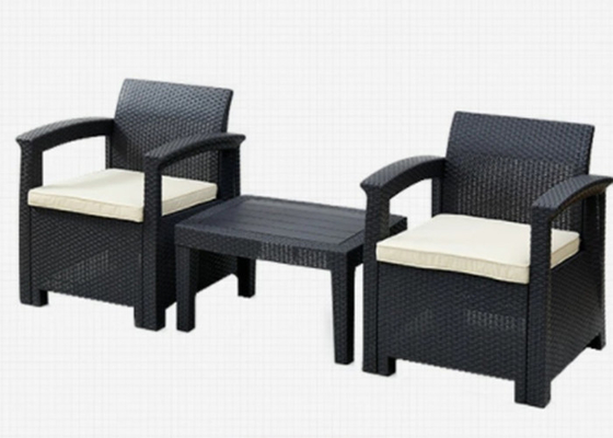 Outdoor Garden pp rattanowy zestaw krzeseł i stołów z wikliny Metalowa rama składana