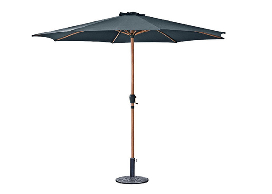 Stalowy poliestrowy parasol przeciwsłoneczny na zewnątrz, duże wodoodporne parasole ogrodowe