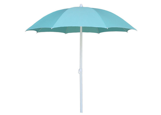 Okrągły parasol plażowy w kształcie koła ze srebrną powłoką ramy
