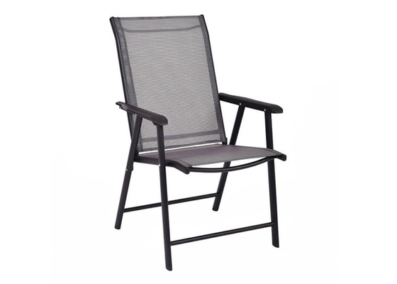 Składane krzesła kempingowe Textilene Łatwa przenośna pozycja ze stali