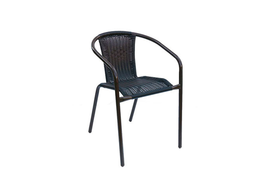 Krzesło ogrodowe z rattanu przeciw pleśniom Metalowe i wiklinowe krzesła tarasowe 2,9 kg