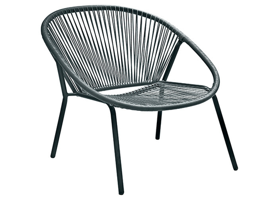Metalowe krzesło rattanowe odporne na promieniowanie UV, K.D.
