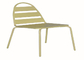 Krzesło ogrodowe metalowe z możliwością układania w stosy malowane proszkowo