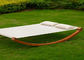 Pool Sun Lounger Meble ogrodowe Czerwony Brązowy Drewniany leżak dla dorosłych / dzieci