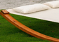 Pool Sun Lounger Meble ogrodowe Czerwony Brązowy Drewniany leżak dla dorosłych / dzieci