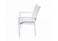 Ekologiczne składane krzesło Textilene Outdoor Aluminiowe krzesła tarasowe do układania w stosy