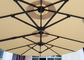 Patio Dwustronny parasol słoneczny 4,5 x 2,65 m ze stalowym słupem
