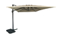 Aluminiowy obrotowy parasol rzymski 360 stopni regulowany za pomocą świateł LED
